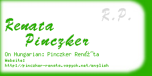 renata pinczker business card